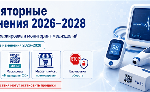 Регуляторные изменения 2026–2028: новый порядок регистрации, маркировки и мониторинга медизделий